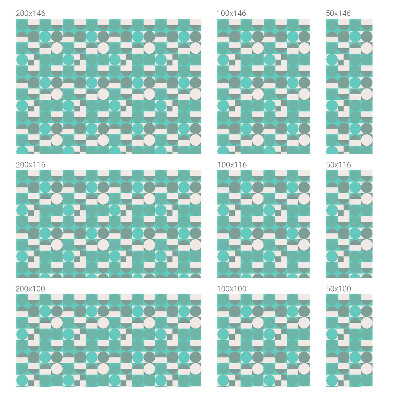 Brise-vue pour fenêtre formes géométriques