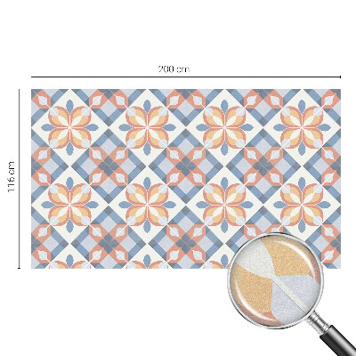 Film adhésif pour vitrage dépoli vitrail symétrie colorée