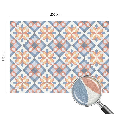 Film adhésif pour vitrage dépoli vitrail symétrie colorée