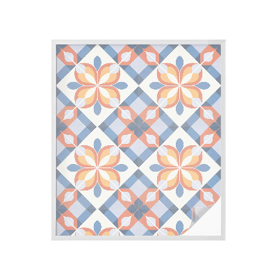 Film adhésif pour vitrage dépoli vitrail symétrie colorée