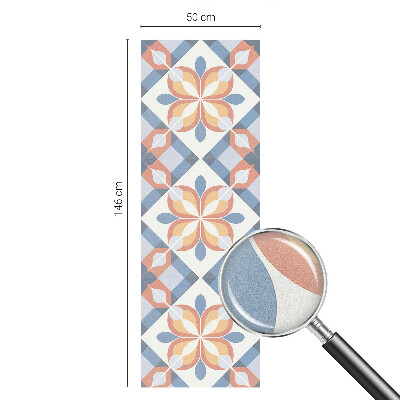 Film adhésif pour vitrage dépoli vitrail symétrie colorée