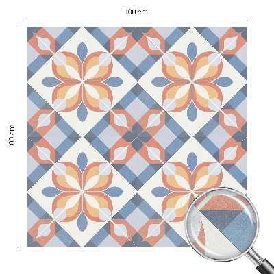 Film adhésif pour vitrage dépoli vitrail symétrie colorée