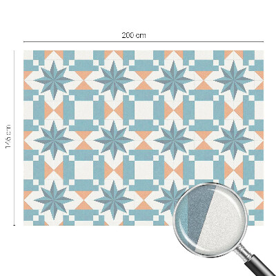 Film adhésif pour vitrage dépoli vitrail étoiles bleues