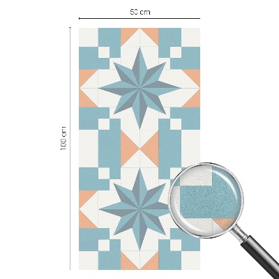 Film adhésif pour vitrage dépoli vitrail étoiles bleues