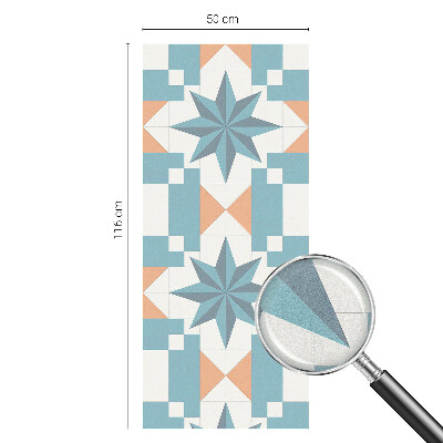 Film adhésif pour vitrage dépoli vitrail étoiles bleues