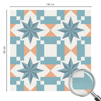 Film adhésif pour vitrage dépoli vitrail étoiles bleues