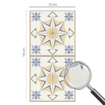 Film adhésif pour vitrage dépoli vitrail étoiles géométriques