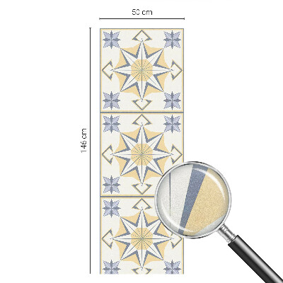 Film adhésif pour vitrage dépoli vitrail étoiles géométriques