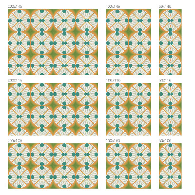 Sticker fenêtre vitrail adhésif Harmonie géométrique