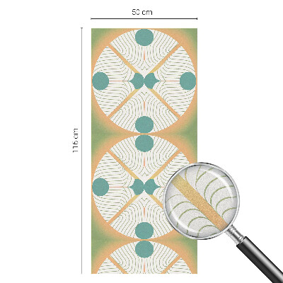 Sticker fenêtre vitrail adhésif Harmonie géométrique