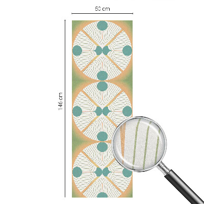 Sticker fenêtre vitrail adhésif Harmonie géométrique