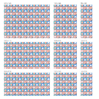 Brise-vue pour fenêtre Motifs géométriques