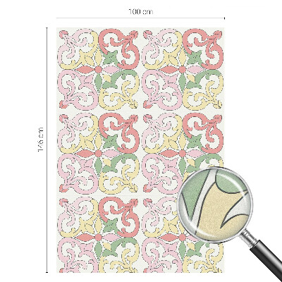 Film solaire fenêtre décoratif aspect vitrail ornements floraux