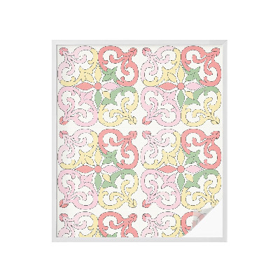 Film solaire fenêtre décoratif aspect vitrail ornements floraux