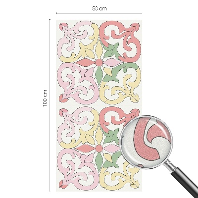 Film solaire fenêtre décoratif aspect vitrail ornements floraux