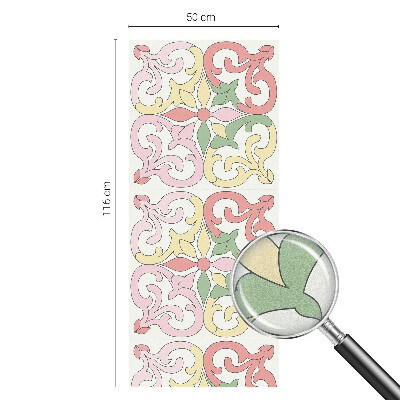 Film solaire fenêtre décoratif aspect vitrail ornements floraux