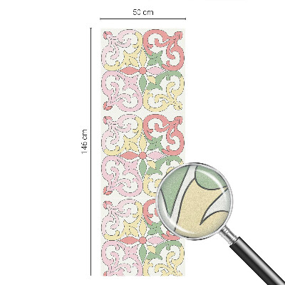 Film solaire fenêtre décoratif aspect vitrail ornements floraux