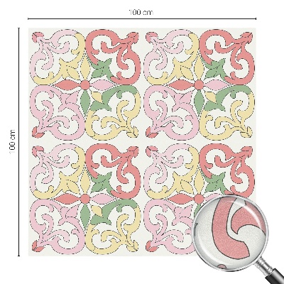 Film solaire fenêtre décoratif aspect vitrail ornements floraux