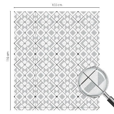 Film solaire fenêtre décoratif aspect vitrail Motifs géométriques