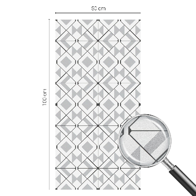 Film solaire fenêtre décoratif aspect vitrail Motifs géométriques