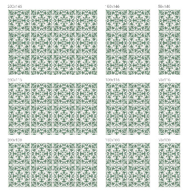 Sticker fenêtre vitrail adhésif ornements végétaux