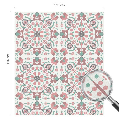 Film solaire fenêtre décoratif aspect vitrail Harmonie florale