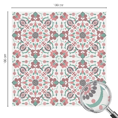 Film solaire fenêtre décoratif aspect vitrail Harmonie florale