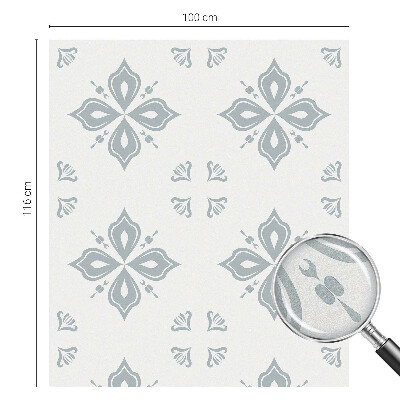 Sticker fenêtre vitrail adhésif symétrie géométrique