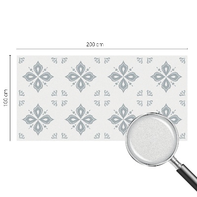 Sticker fenêtre vitrail adhésif symétrie géométrique