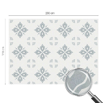 Sticker fenêtre vitrail adhésif symétrie géométrique