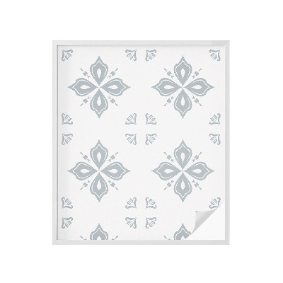 Sticker fenêtre vitrail adhésif symétrie géométrique