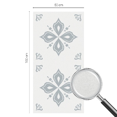 Sticker fenêtre vitrail adhésif symétrie géométrique