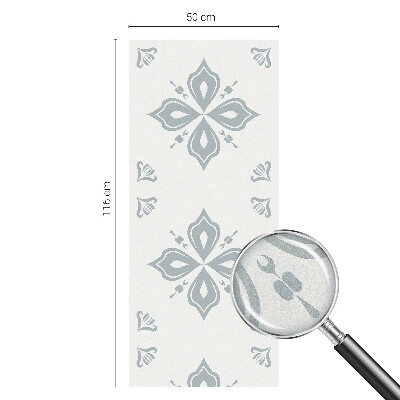 Sticker fenêtre vitrail adhésif symétrie géométrique