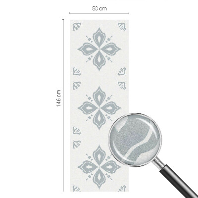 Sticker fenêtre vitrail adhésif symétrie géométrique