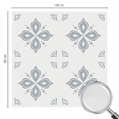 Sticker fenêtre vitrail adhésif symétrie géométrique