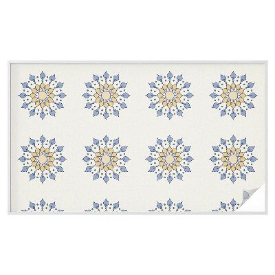 Film adhésif pour vitrage dépoli vitrail mandala décoratif