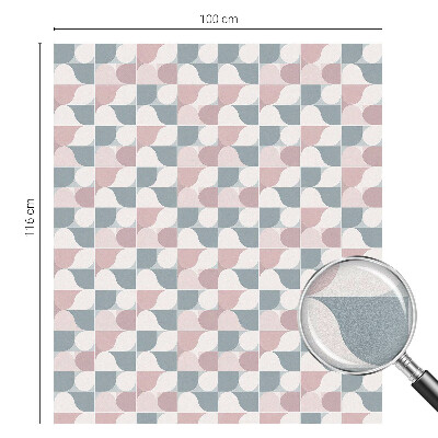 Film solaire fenêtre décoratif aspect vitrail Motifs pastel