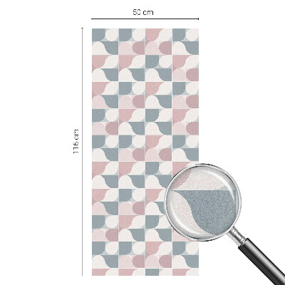 Film solaire fenêtre décoratif aspect vitrail Motifs pastel