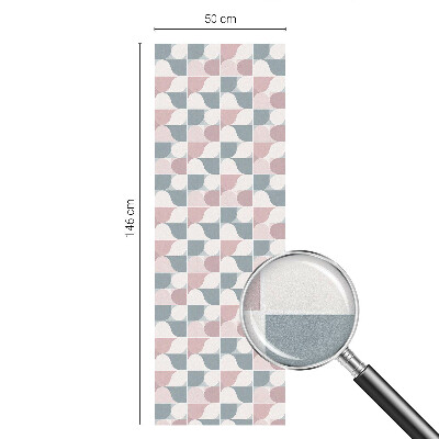 Film solaire fenêtre décoratif aspect vitrail Motifs pastel