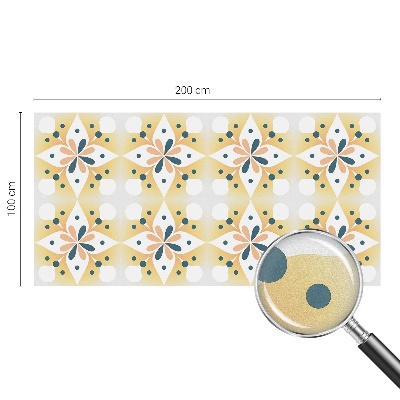 Brise-vue pour fenêtre symétrie florale
