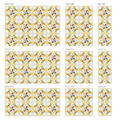 Brise-vue pour fenêtre symétrie florale