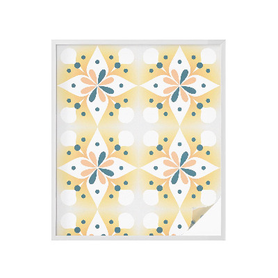 Brise-vue pour fenêtre symétrie florale