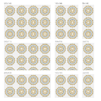 Sticker fenêtre vitrail adhésif Mandalas bohèmes