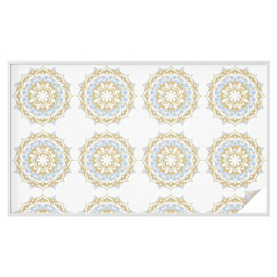 Sticker fenêtre vitrail adhésif Mandalas bohèmes