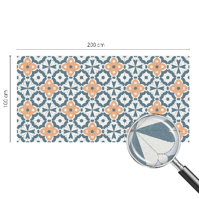 Film adhésif pour vitrage dépoli vitrail Fleurs en mosaïque