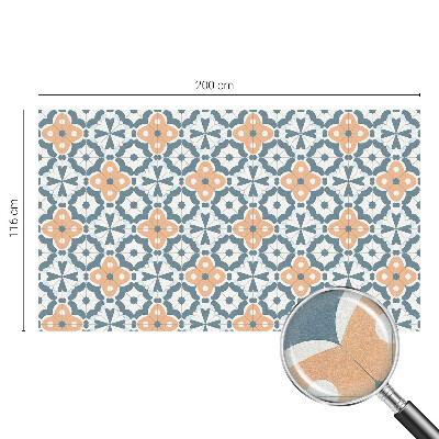 Film adhésif pour vitrage dépoli vitrail Fleurs en mosaïque