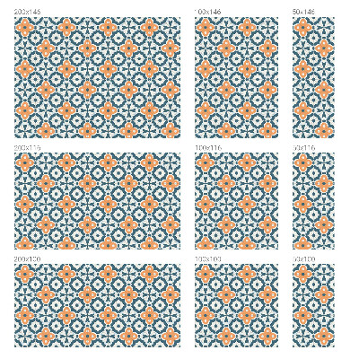 Film adhésif pour vitrage dépoli vitrail Fleurs en mosaïque