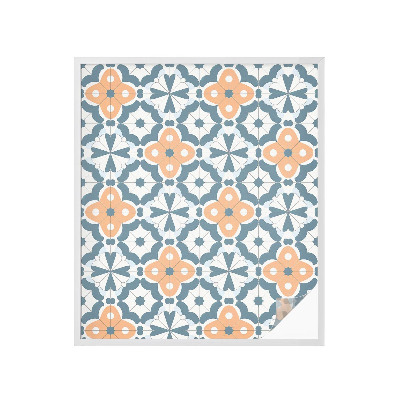 Film adhésif pour vitrage dépoli vitrail Fleurs en mosaïque