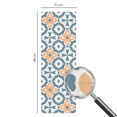 Film adhésif pour vitrage dépoli vitrail Fleurs en mosaïque