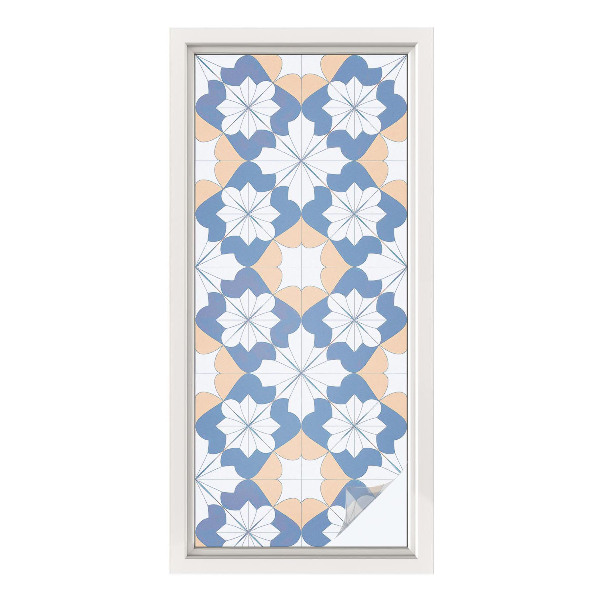 Sticker fenêtre vitrail adhésif Motifs symétriques